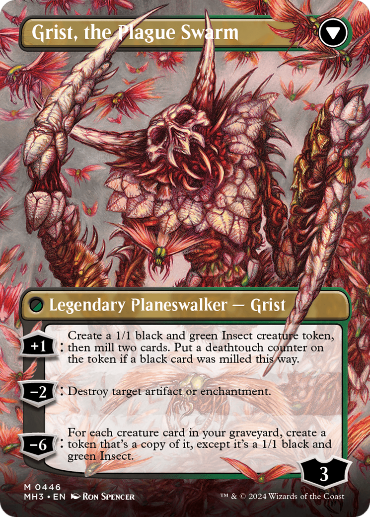 Grist, Voracious Larva // Grist, the Plague Swarm (Borderless) [Modern Horizons 3] | Exor Games Truro