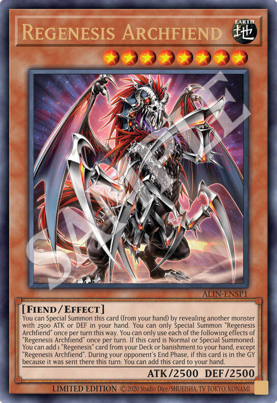Regenesis Archfiend [ALIN-ENSP1] Ultra Rare | Exor Games Truro