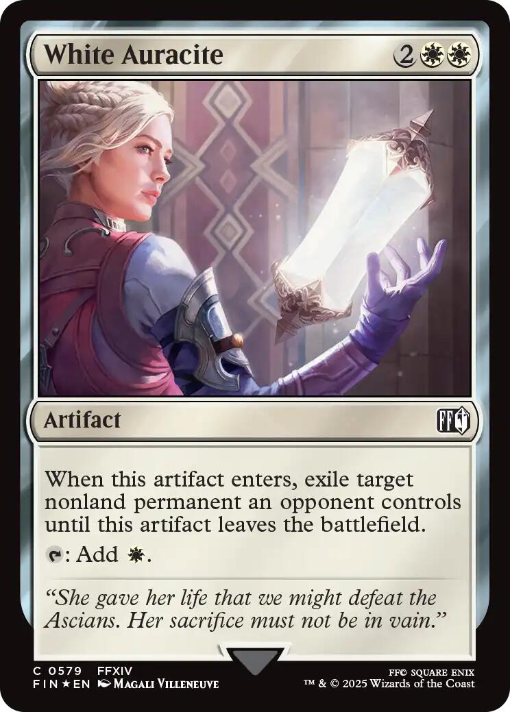 White Auracite (Surge Foil) [FINAL FANTASY] | Exor Games Truro