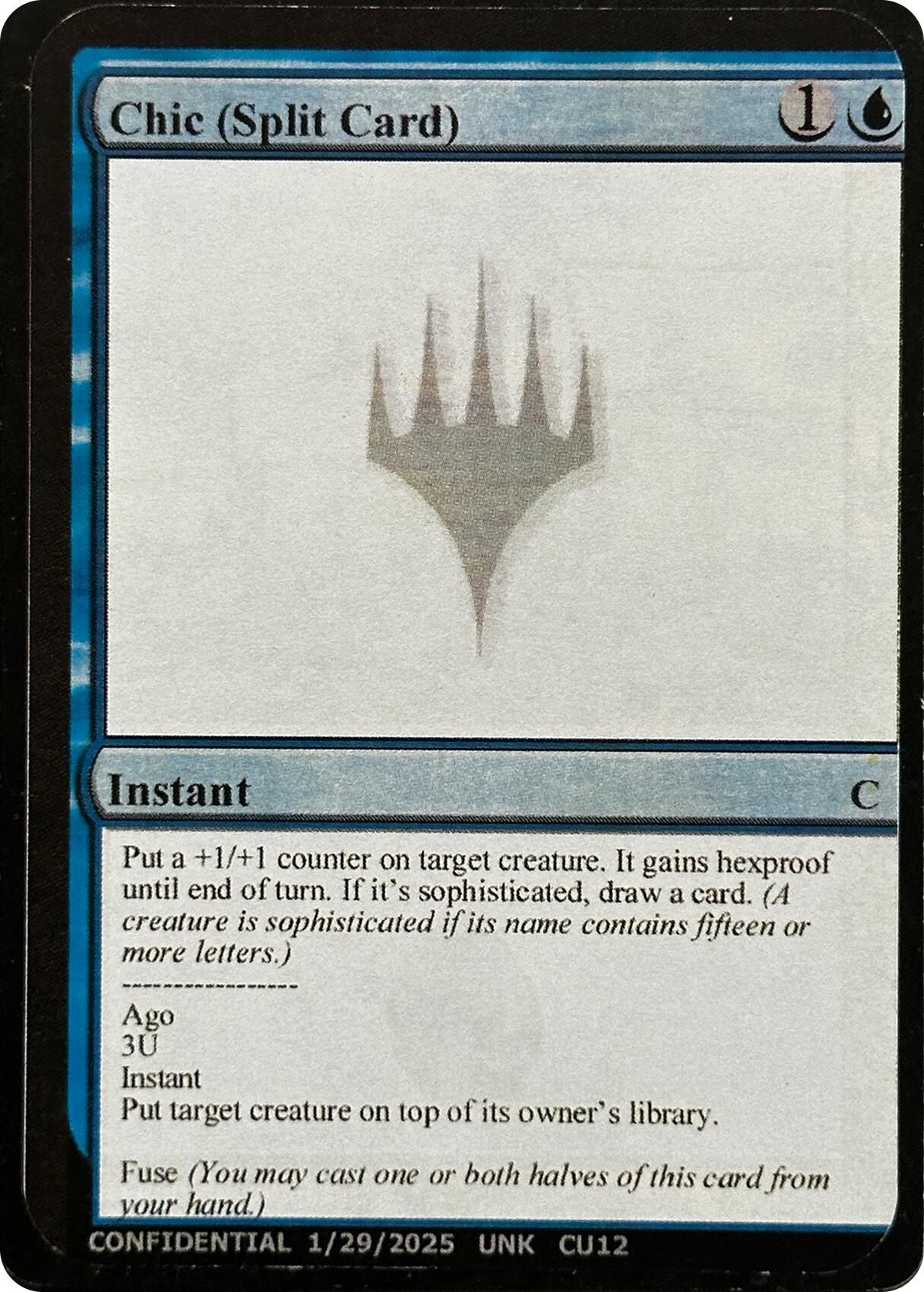 Chic (Split Card) [Unknown Event] | Exor Games Truro