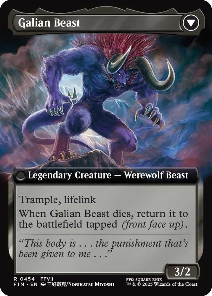 Vincent Valentine // Galian Beast (Extended Art) [FINAL FANTASY] | Exor Games Truro