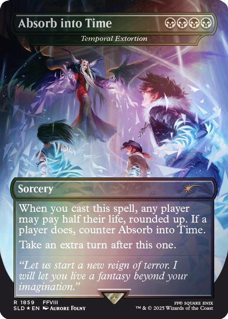 Absorb into Time - Temporal Extortion (Rainbow Foil) [Secret Lair Drop Series] | Exor Games Truro