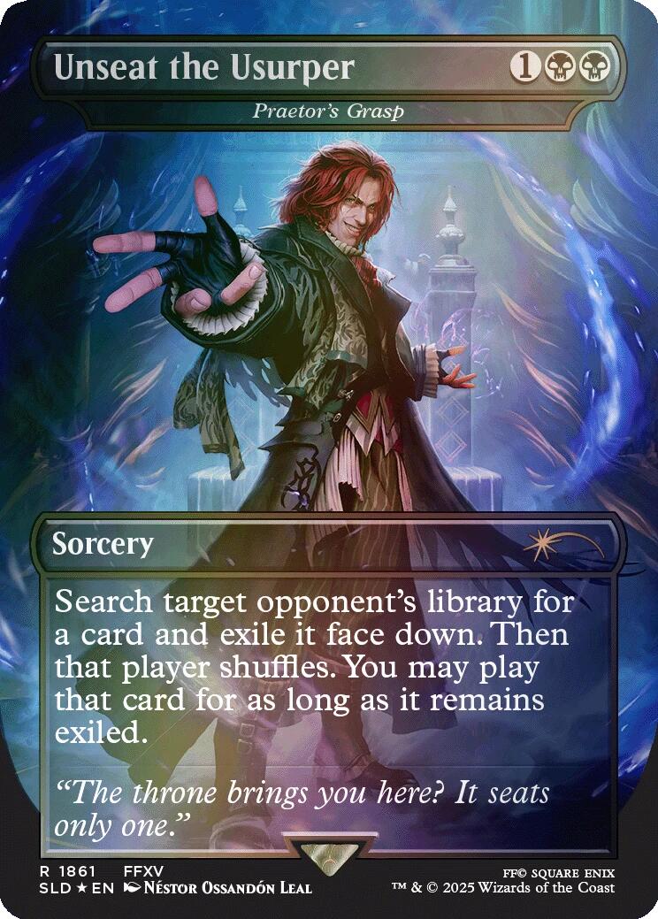 Unseat the Usurper - Praetor's Grasp (Rainbow Foil) [Secret Lair Drop Series] | Exor Games Truro