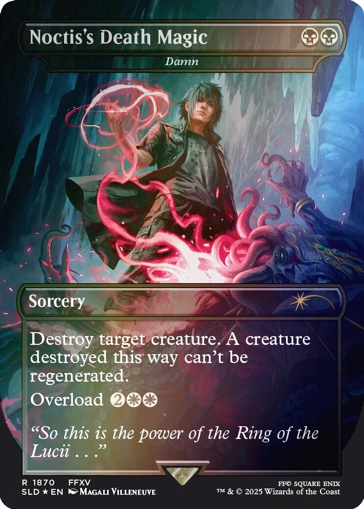 Noctis's Death Magic - Damn (Rainbow Foil) [Secret Lair Drop Series] | Exor Games Truro
