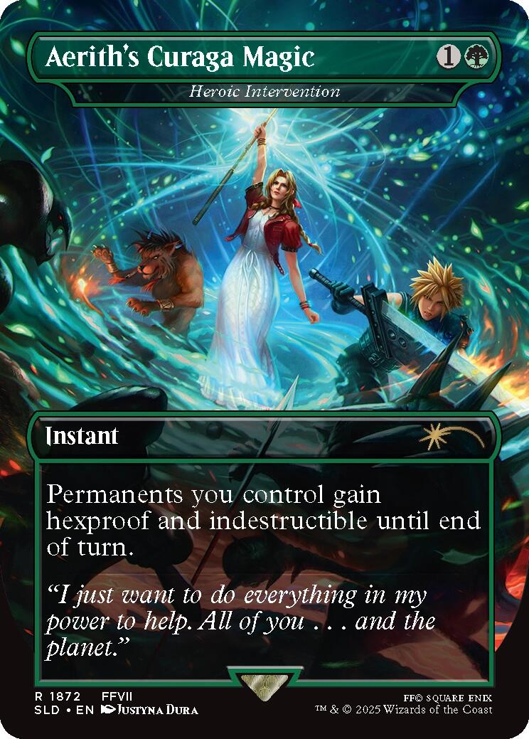 Aerith's Curaga Magic - Heroic Intervention [Secret Lair Drop Series] | Exor Games Truro