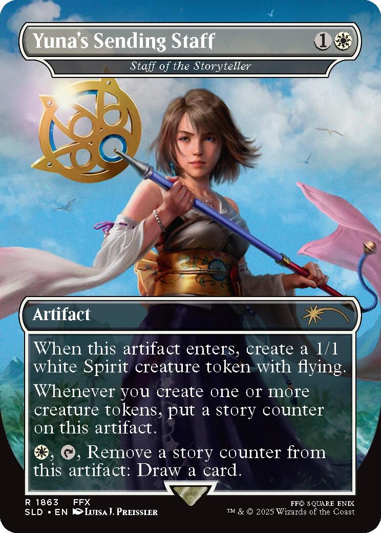 Yuna's Sending Staff - Staff of the Storyteller [Secret Lair Drop Series] | Exor Games Truro