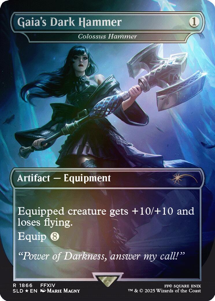 Gaia's Dark Hammer - Colossus Hammer (Rainbow Foil) [Secret Lair Drop Series] | Exor Games Truro