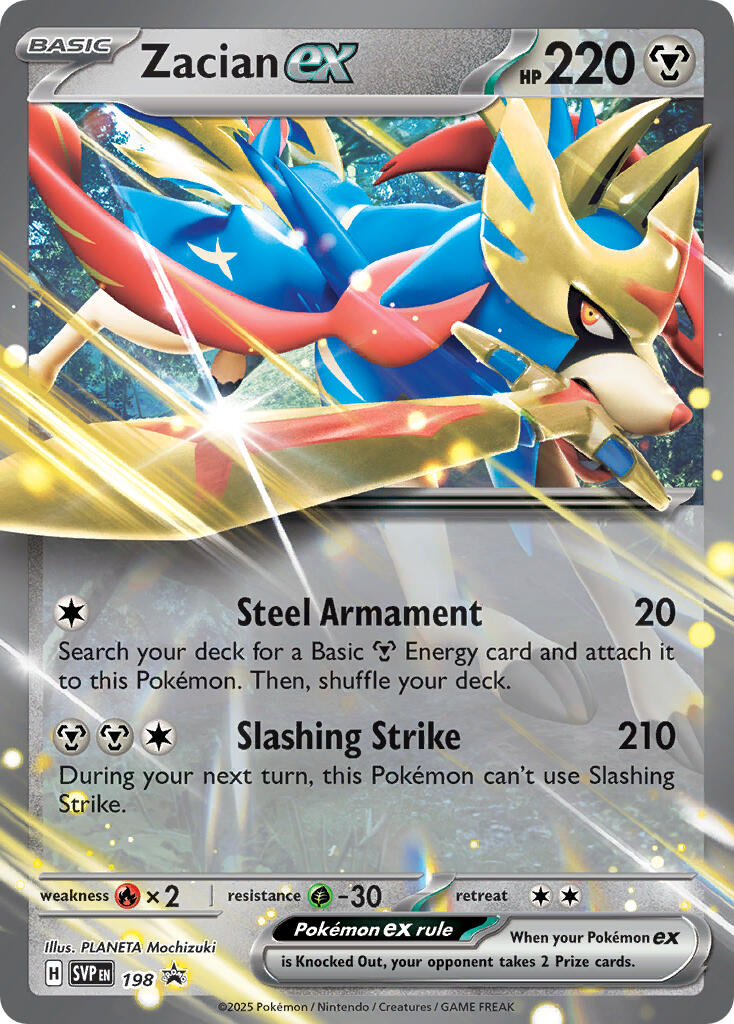 Zacian ex (198) [Scarlet & Violet: Black Star Promos] | Exor Games Truro