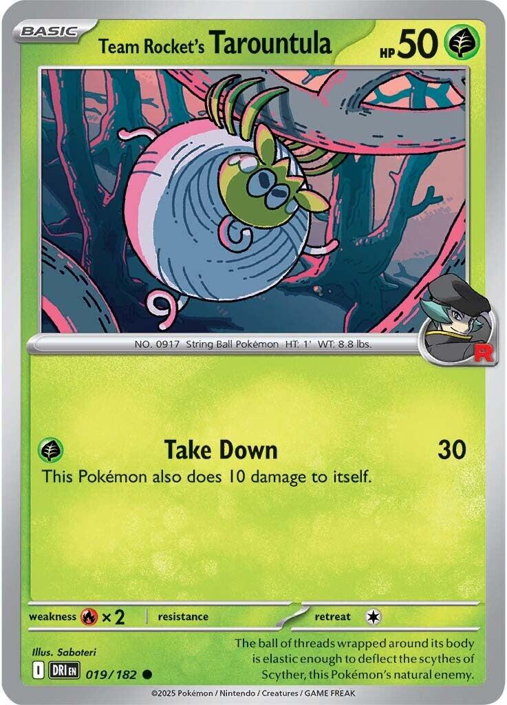 Team Rocket's Tarountula (019/182) [Scarlet & Violet: Destined Rivals] | Exor Games Truro