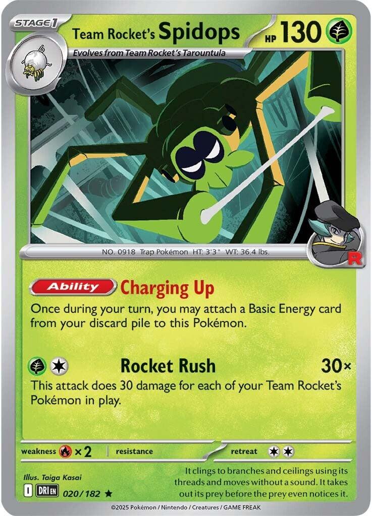 Team Rocket's Spidops (020/182) [Scarlet & Violet: Destined Rivals] | Exor Games Truro