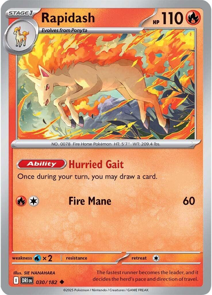Rapidash (030/182) [Scarlet & Violet: Destined Rivals] | Exor Games Truro