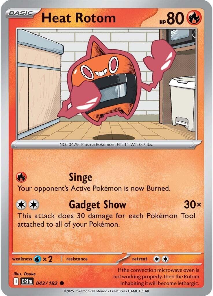 Heat Rotom (043/182) [Scarlet & Violet: Destined Rivals] | Exor Games Truro