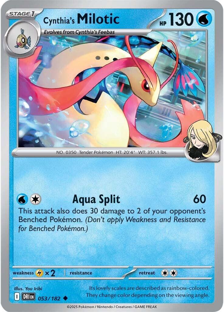 Cynthia's Milotic (053/182) [Scarlet & Violet: Destined Rivals] | Exor Games Truro