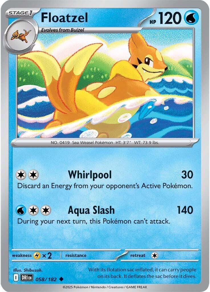 Floatzel (058/182) [Scarlet & Violet: Destined Rivals] | Exor Games Truro