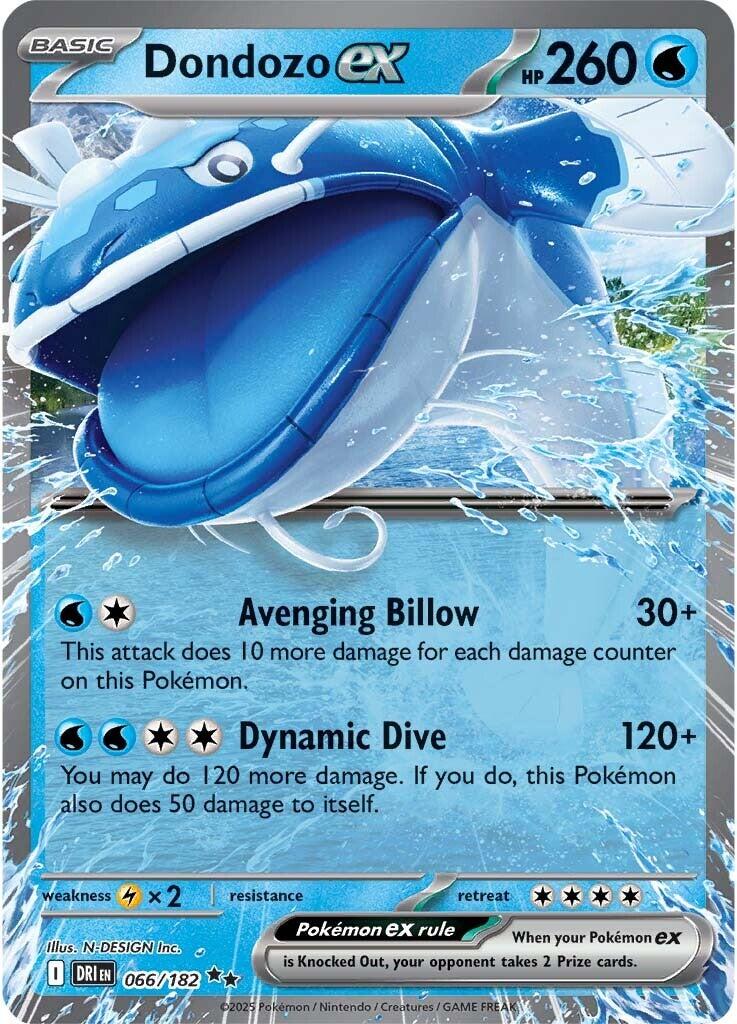 Dondozo ex (066/182) [Scarlet & Violet: Destined Rivals] | Exor Games Truro