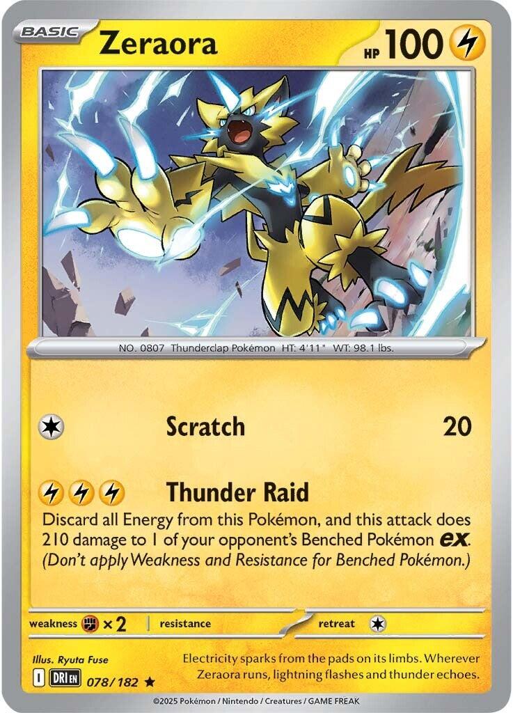 Zeraora (078/182) [Scarlet & Violet: Destined Rivals] | Exor Games Truro
