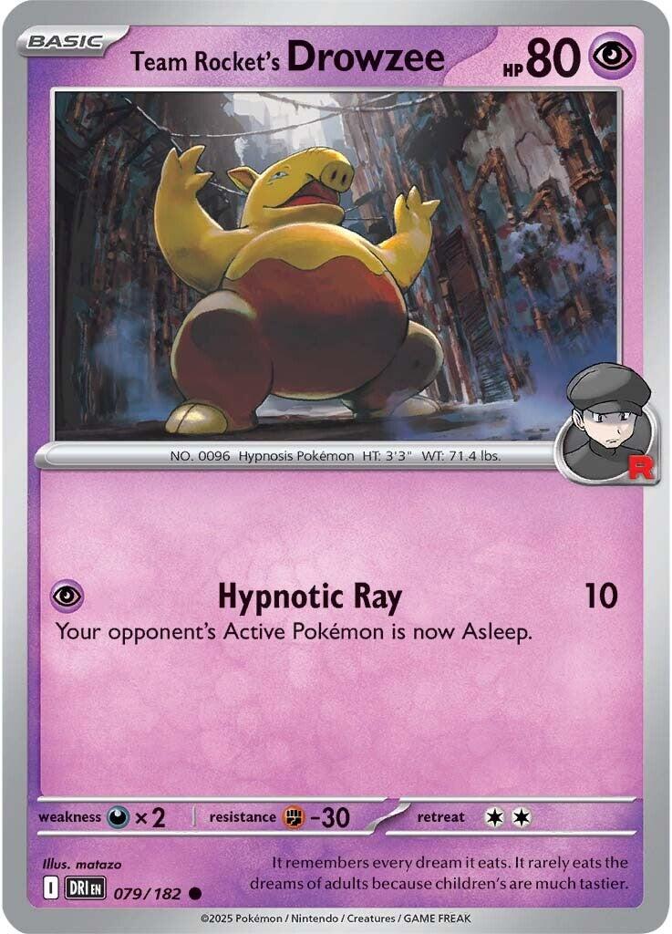 Team Rocket's Drowzee (079/182) [Scarlet & Violet: Destined Rivals] | Exor Games Truro