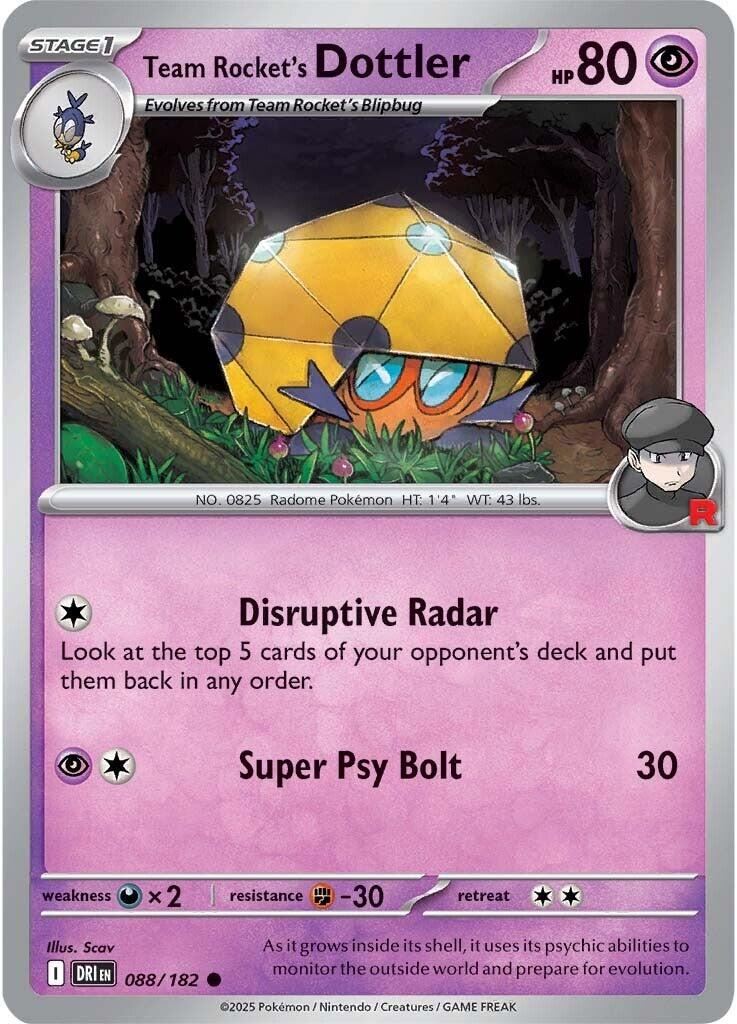 Team Rocket's Dottler (088/182) [Scarlet & Violet: Destined Rivals] | Exor Games Truro