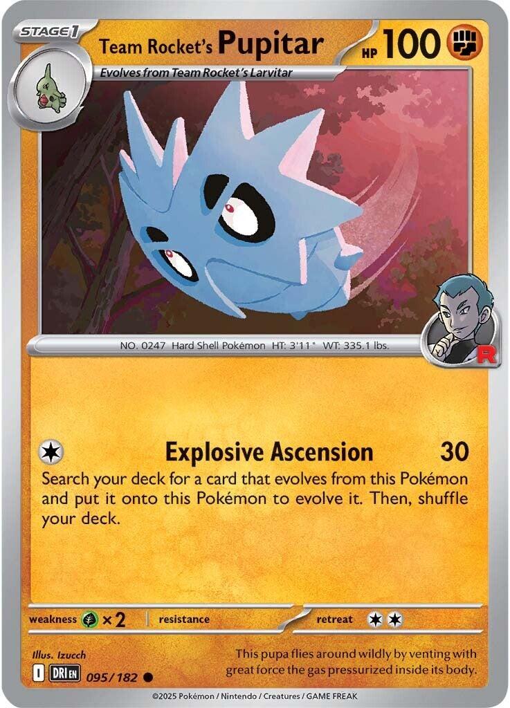 Team Rocket's Pupitar (095/182) [Scarlet & Violet: Destined Rivals] | Exor Games Truro