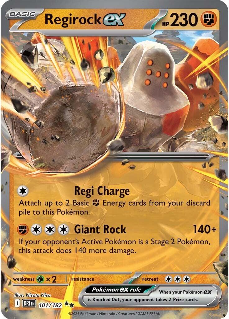 Regirock ex (101/182) [Scarlet & Violet: Destined Rivals] | Exor Games Truro
