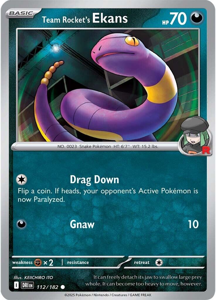 Team Rocket's Ekans (112/182) [Scarlet & Violet: Destined Rivals] | Exor Games Truro