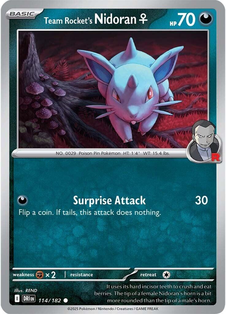 Team Rocket's Nidoran (114/182) [Scarlet & Violet: Destined Rivals] | Exor Games Truro