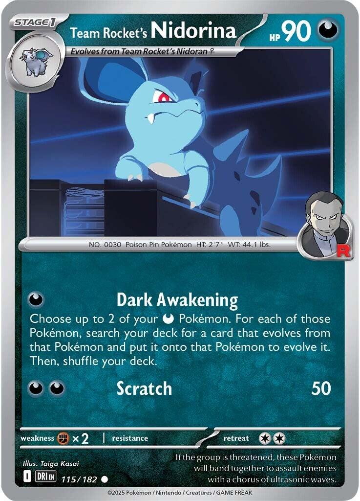 Team Rocket's Nidorina (115/182) [Scarlet & Violet: Destined Rivals] | Exor Games Truro