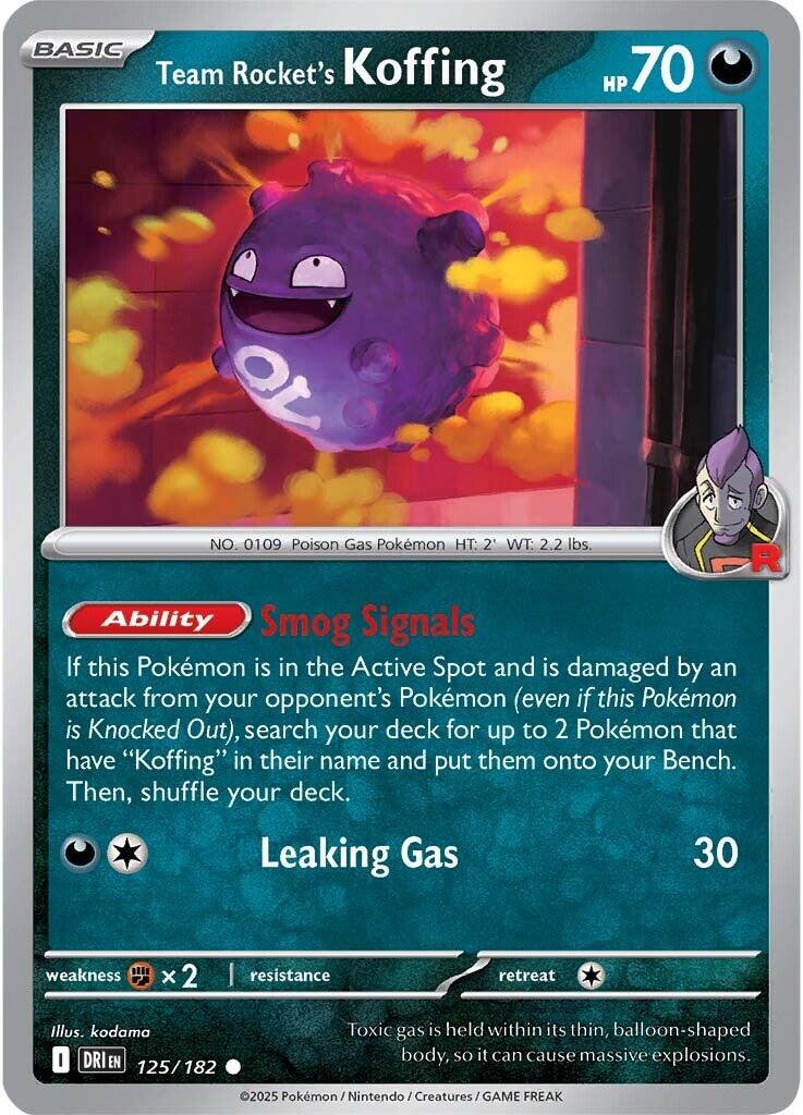 Team Rocket's Koffing (125/182) [Scarlet & Violet: Destined Rivals] | Exor Games Truro