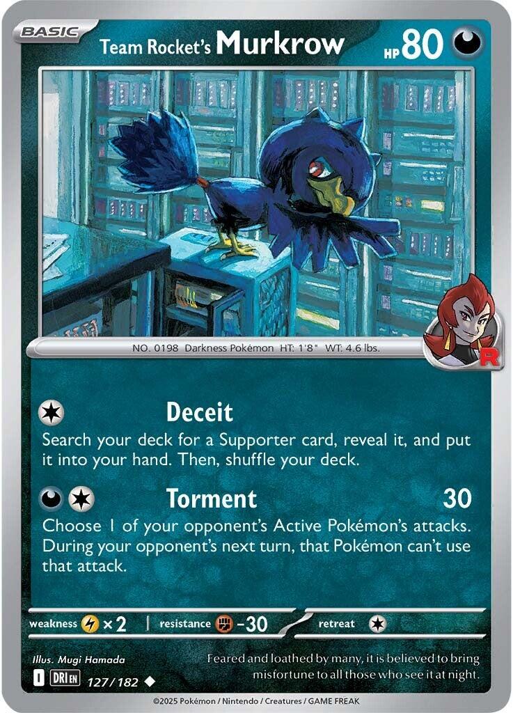 Team Rocket's Murkrow (127/182) [Scarlet & Violet: Destined Rivals] | Exor Games Truro