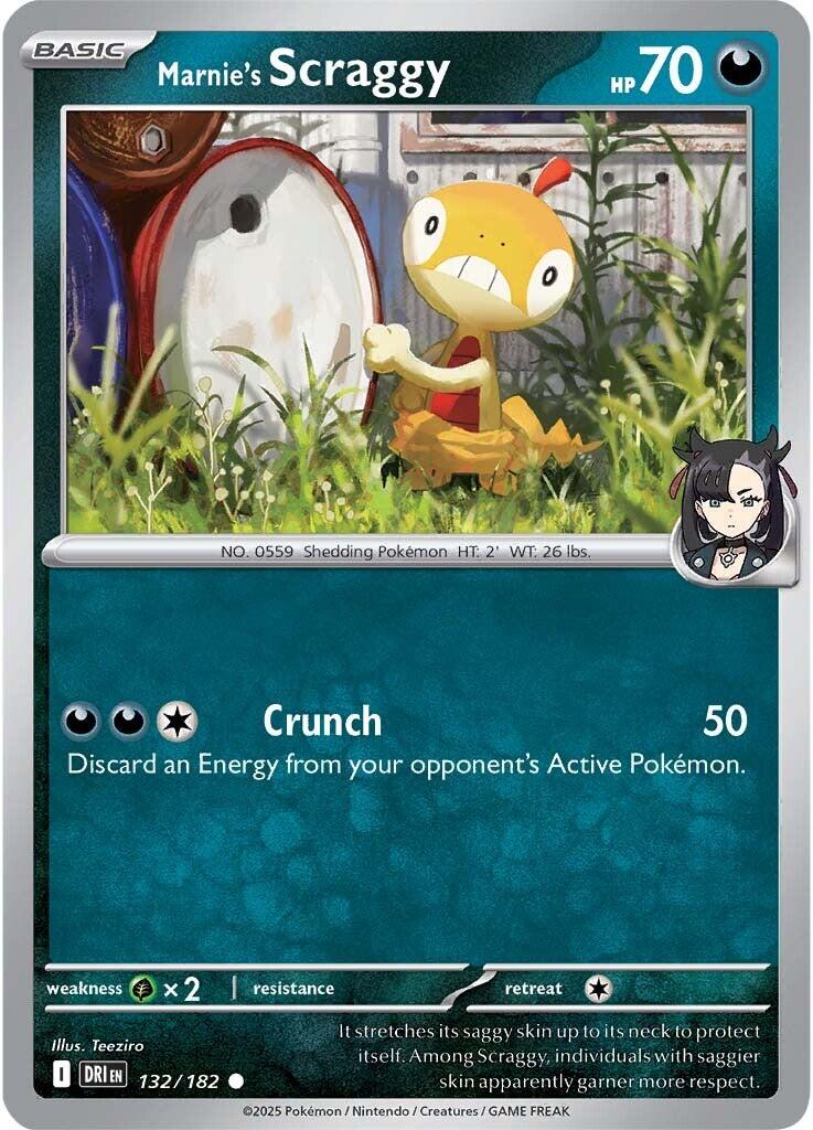 Marnie's Scraggy (132/182) [Scarlet & Violet: Destined Rivals] | Exor Games Truro