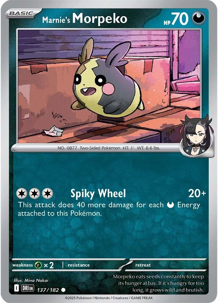 Marnie's Morpeko (137/182) [Scarlet & Violet: Destined Rivals] | Exor Games Truro