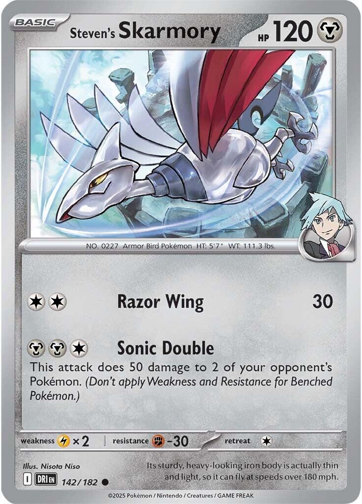 Steven's Skarmory (142/182) [Scarlet & Violet: Destined Rivals] | Exor Games Truro