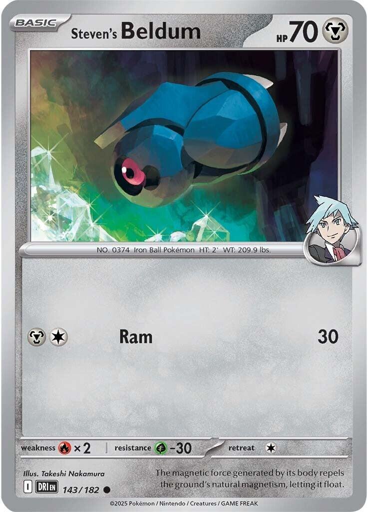 Steven's Beldum (143/182) [Scarlet & Violet: Destined Rivals] | Exor Games Truro