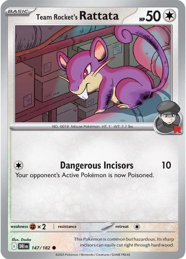 Team Rocket's Rattata (147/182) [Scarlet & Violet: Destined Rivals] | Exor Games Truro