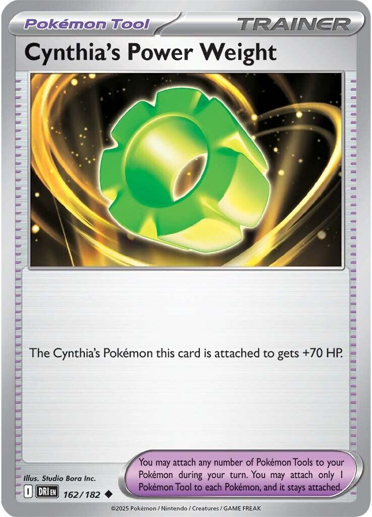 Cynthia's Power Weight (162/182) [Scarlet & Violet: Destined Rivals] | Exor Games Truro