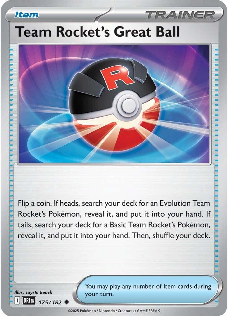 Team Rocket's Great Ball (175/182) [Scarlet & Violet: Destined Rivals] | Exor Games Truro