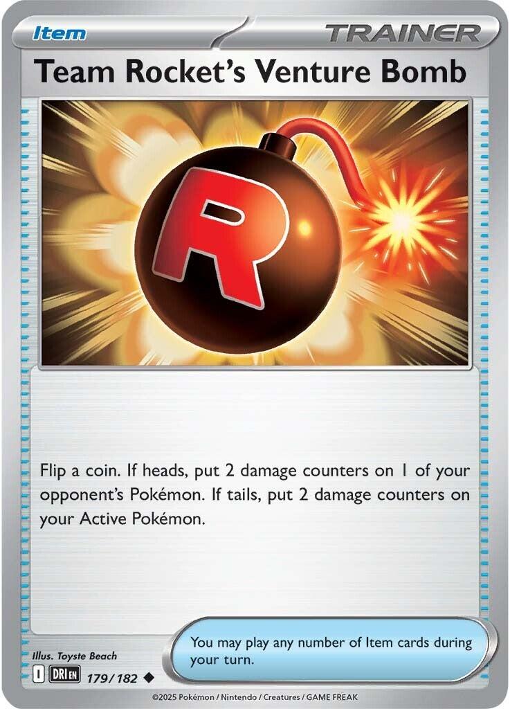 Team Rocket's Venture Bomb (179/182) [Scarlet & Violet: Destined Rivals] | Exor Games Truro