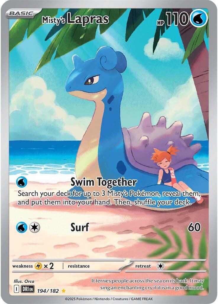 Misty's Lapras (194/182) [Scarlet & Violet: Destined Rivals] | Exor Games Truro