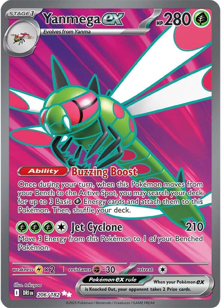 Yanmega ex (206/182) [Scarlet & Violet: Destined Rivals] | Exor Games Truro