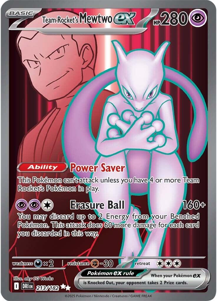 Team Rocket's Mewtwo ex (213/182) [Scarlet & Violet: Destined Rivals] | Exor Games Truro