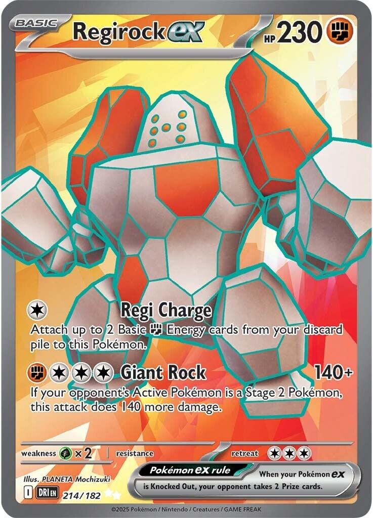 Regirock ex (214/182) [Scarlet & Violet: Destined Rivals] | Exor Games Truro