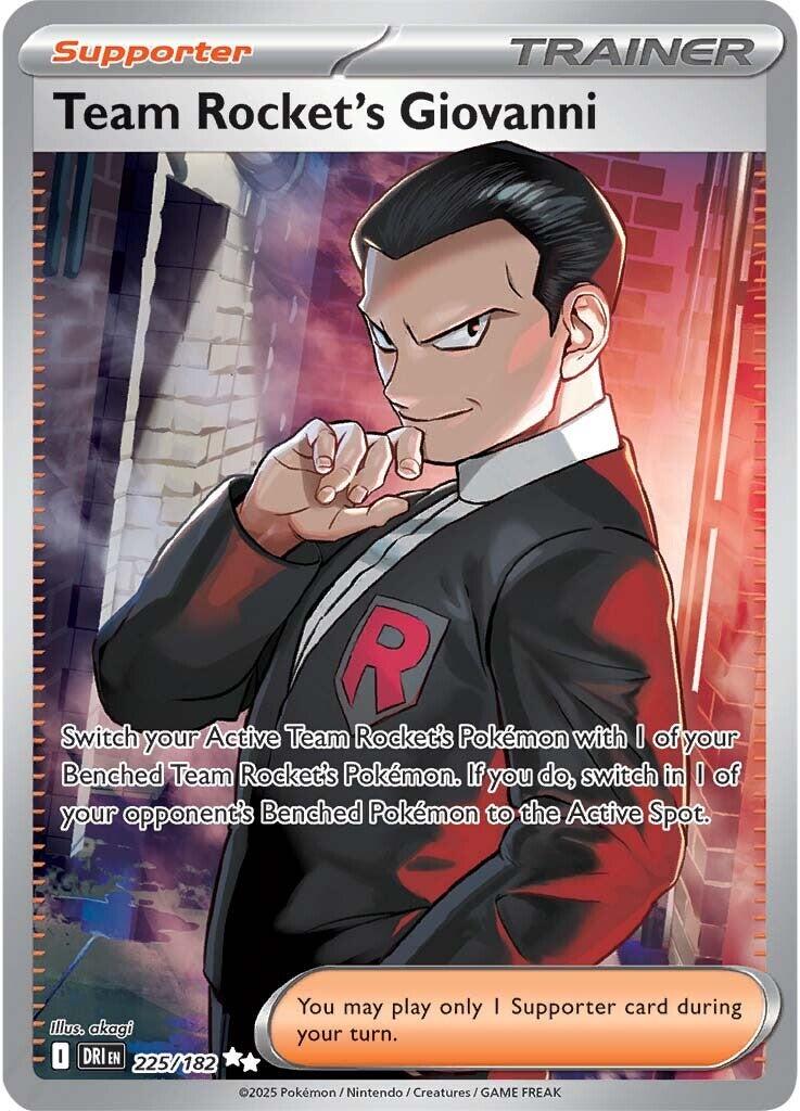 Team Rocket's Giovanni (225/182) [Scarlet & Violet: Destined Rivals] | Exor Games Truro