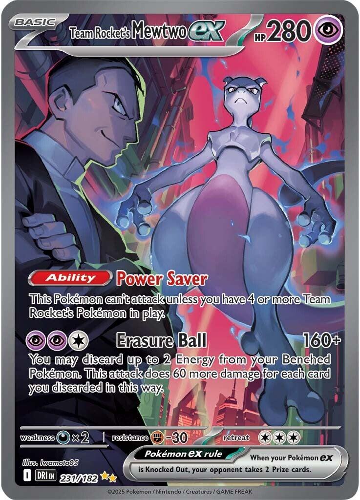 Team Rocket's Mewtwo ex (231/182) [Scarlet & Violet: Destined Rivals] | Exor Games Truro