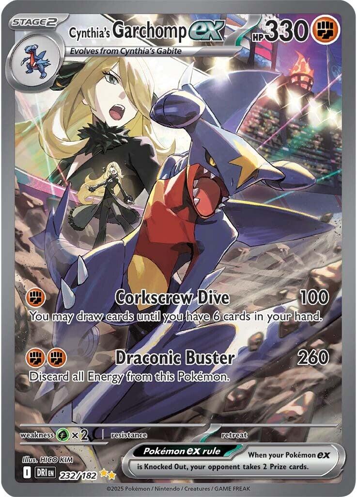 Cynthia's Garchomp ex (232/182) [Scarlet & Violet: Destined Rivals] | Exor Games Truro
