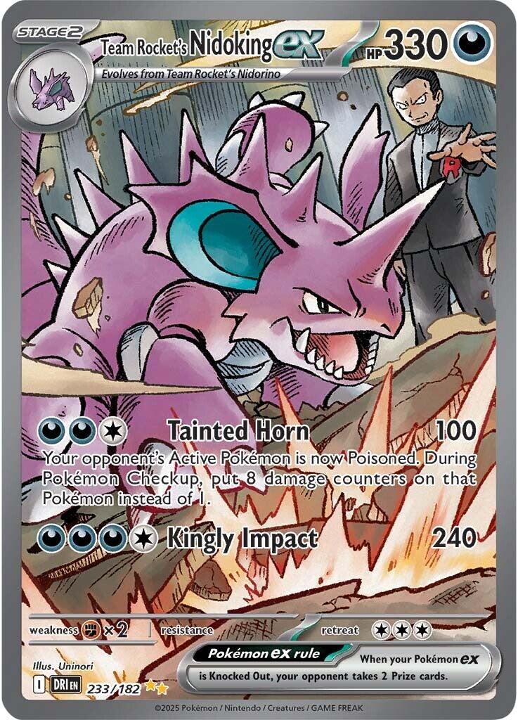 Team Rocket's Nidoking ex (233/182) [Scarlet & Violet: Destined Rivals] | Exor Games Truro