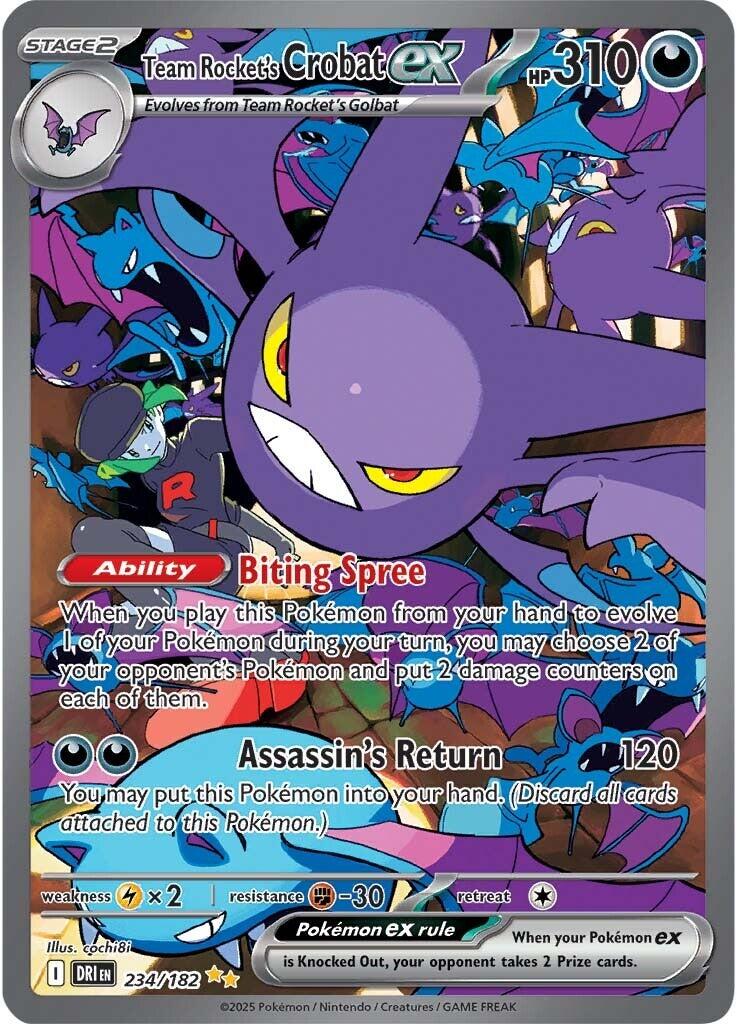Team Rocket's Crobat ex (234/182) [Scarlet & Violet: Destined Rivals] | Exor Games Truro