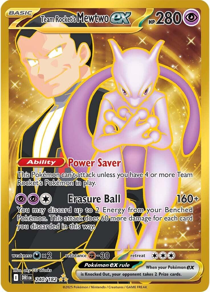 Team Rocket's Mewtwo ex (240/182) [Scarlet & Violet: Destined Rivals] | Exor Games Truro