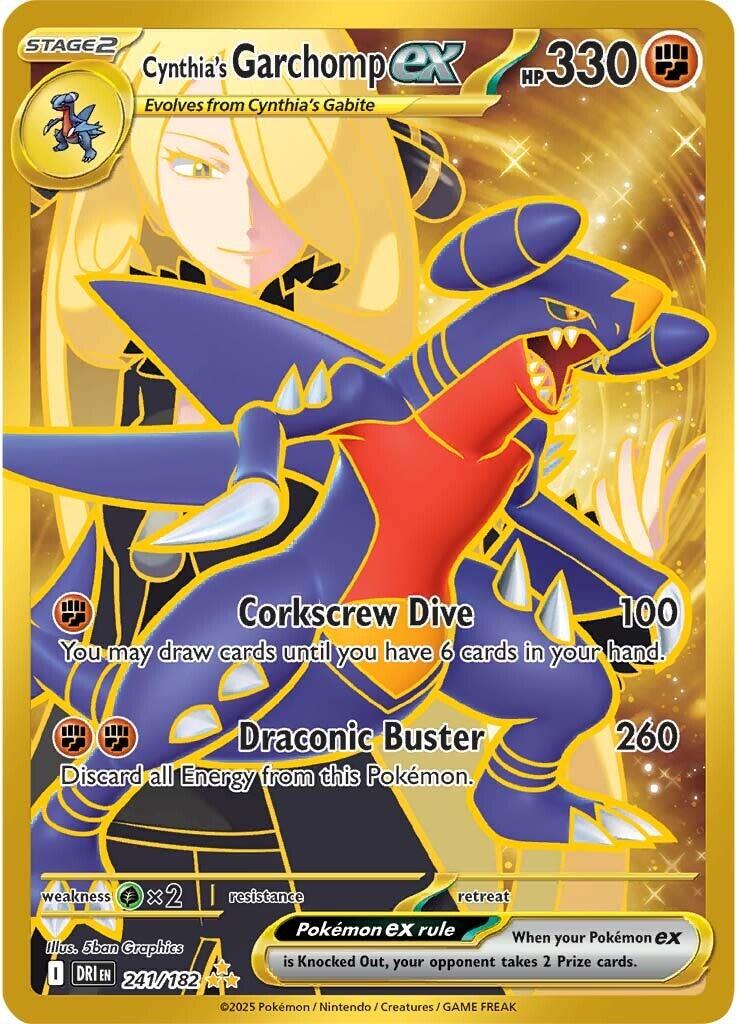 Cynthia's Garchomp ex (241/182) [Scarlet & Violet: Destined Rivals] | Exor Games Truro