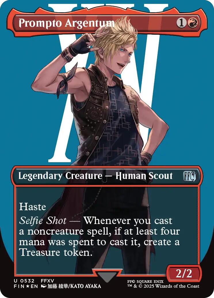 Prompto Argentum (Borderless) (Surge Foil) [FINAL FANTASY] | Exor Games Truro