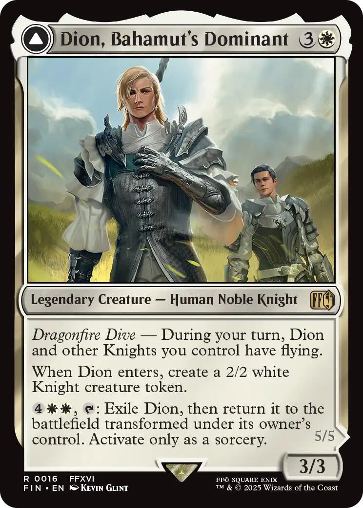 Dion, Bahamut's Dominant // Bahamut, Warden of Light [FINAL FANTASY] | Exor Games Truro